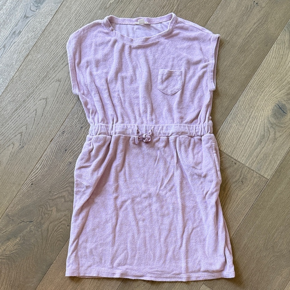 Crewcuts Pink Terry Cloth Kids Swim Coverup Dress